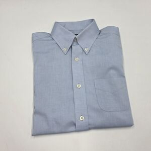 Brooks Brothers boys' classic blue non-iron dress shirt size 10